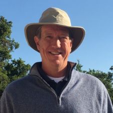 Anthony Griffin in California strawberry field